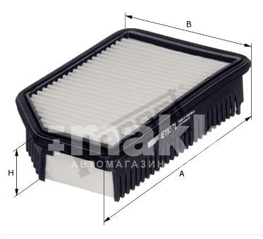 Фильтр воздушный Hengst E1137L (C 25 016)  Solaris 11-, Kia Rio 11-