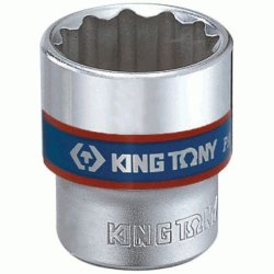 Головка торцевая стандартная двенадцатигранная 1/4", 9 мм King Tony 233009M