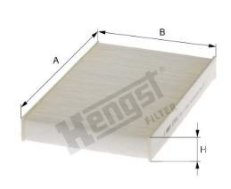 Фильтр салонный Hengst E2985LI (CU 1629) Nissan Juke, Renault Fluence 