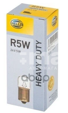 Автолампа R5W 24V Hella 5W BA15s Heavy Duty Expert 8GA002071-261