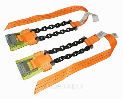 Браслеты противоскольжения. Комплект 2шт. 35мм L цепи 6*18*288мм (Р225-255) Magnus-Profi