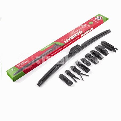 Щетка ст/оч 18 " 450мм гибридная, 10 адаптеров Autoprofi 50шт/уп HYB-18