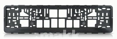 Рамка номерного знака книжка черный РК 01 01 08