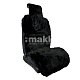 Накидка на сиденье черная GS искусственный мех  под норку 1 шт