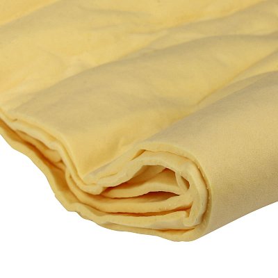 Салфетка из замши в тубе 43х66 Green Star желтая