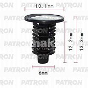 Клипса пластмассовая GM крепление обшивки двери P37-0700 Patron