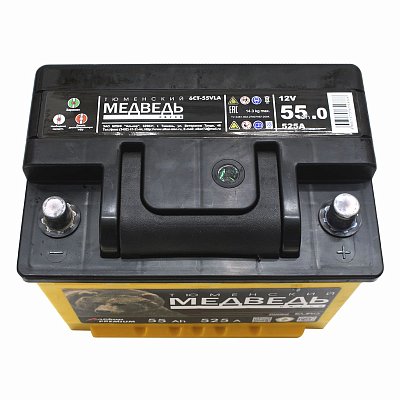 Аккумуляторная батарея 55 Ач Тюменский медведь LA о/п  24,2*17,5*19
