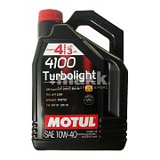 Motul Авто 4100 Turbolight 10w40 100355/109462 4л (4 шт/уп) АКЦИЯ "4 по цене 3" РОЗНИЦА!