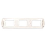 Рамка номерного знака с боковой подсветкой белая DELTA