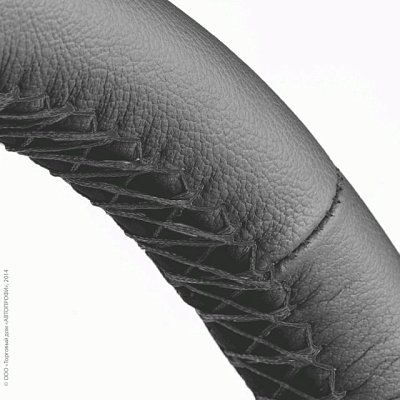 Оплётка нат.кожа чёрный Autoprofi 50шт/уп SAM-200 BK (M) "В" для перетяжки нить игла