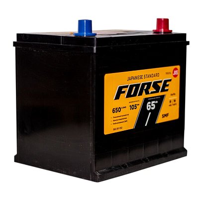 Аккумуляторная батарея 65 Ач Forse Азия (D23L) о/п 23,0*17,9*22,0 