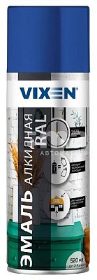 Краска-спрей VIXEN эмаль алкидная универсальная синяя 520мл (RAL5005) VX15005