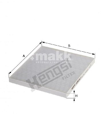 Фильтр салонный Hengst E2925LI (CU 2336)  Solaris, Tucson; Kia Rio, Sportage