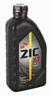 Масло моторное ZIC X7 5W40 синтетическое 1л