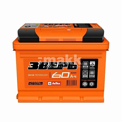 Аккумуляторная батарея 60 Ач ЗВЕРЬ о/п 24,2*17,5*19 