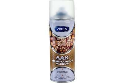 Лак VIXEN универсальный матовый, аэрозоль 520мл VX24001