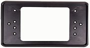 Рамка номерного знака квадратная 290*170 ГОСТ пластм черная под болт