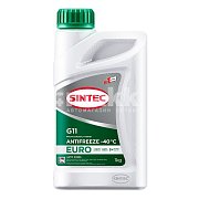 Антифриз Sintec Euro (-40) 1кг G11 (зеленый)