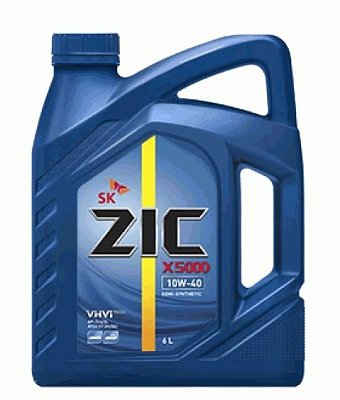 Масло моторное ZIC X5000 10W40  полусинтетическое 6л