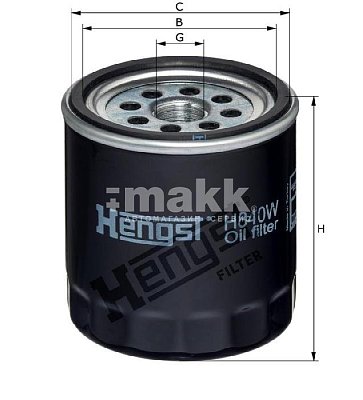 Фильтр масляный Hengst H840W (W 920/82) BOBCAT, CASE, ISUZU