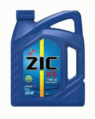 Масло моторное ZIC X5 Diesel 10W40 полусинтетическое 4л