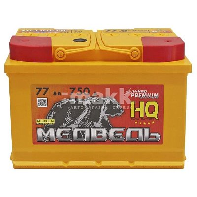 Аккумуляторная батарея 77 Ач Медведь VLA Ca/Ca о/п 27,6*17,5*19