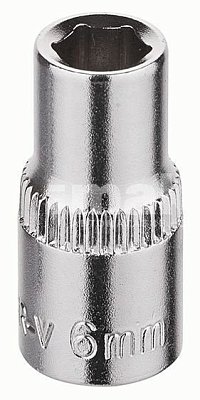 Головка торцевая стандартная шестигранная 1/4" 6 мм Кraft 700644