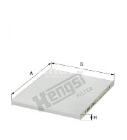 Фильтр салонный Hengst E3944LI (CU 2434) Kia Cerato, Sorento