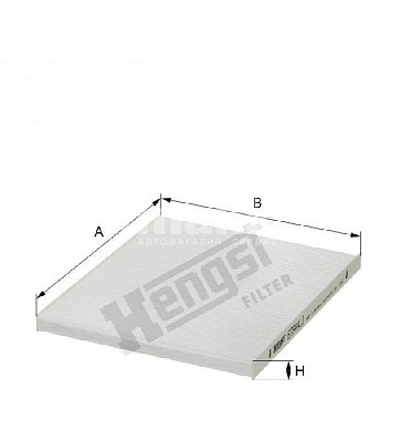 Фильтр салонный Hengst E3944LI (CU 2434) Kia Cerato, Sorento