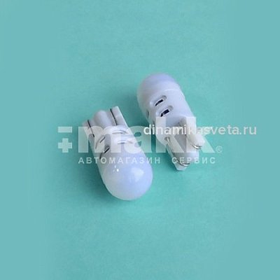 LED Автолампа W5W(T10) 12V 0,24W W2,1x9,5d White LONGTEK (БЕЛЫЙ) (ПЭ2) (1 уп.= 2 шт, цена за 1 шт)