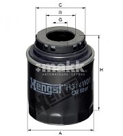 Фильтр масляный Hengst H314W01 (W 712/94) AUDI SEAT SKODA VOLKSWAGEN, замена H312W01