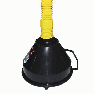 Воронка разборная Oktan с непроливайкой и гибким шлангом 160 мм латунное сито A2-01-13 Премиум