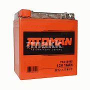 Мото аккумулятор ATOMAN Nano Gel 12V 16Ah (YTX16-BS)