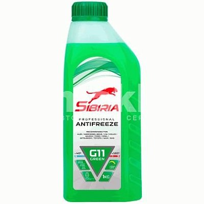 Антифриз SIBIRIA -40 (зеленый) 1кг