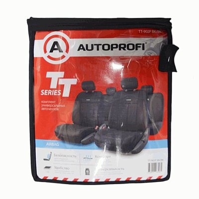 Чехлы Autoprofi AIRBAG TT-902P BK/BK