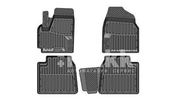 Коврики в салон Lifan x60 (11+) к-т 4шт черный SRTK LIF.X60.11G.02065