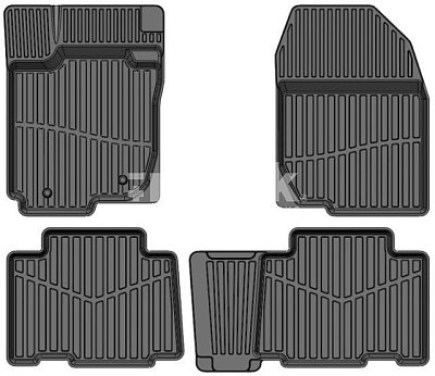 Коврики в салон Toyota Rav4 (13+) к-т 4шт черный SRTK TY.RAV.13G.02X15