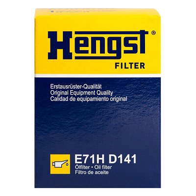 Фильтр масляный Hengst E71H D141 (HU 821 x) Chrysler 300C; Mercedes C, E, R, S, SLK