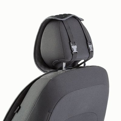 Накидки на сиденье Car Performance передние 2 шт  fiberflax черн/серые 5шт/уп CUS-1052 BK/GY