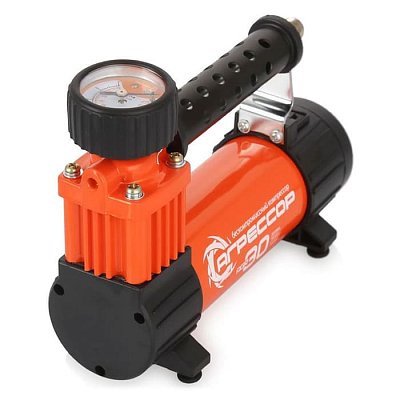 Компрессор 30л/мин 140W 7Атм 12V шланг с переходником Агрессор AGR-30