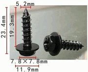 Саморез 5*19 с прессшайбой D5*12мм Н-2136