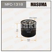 Фильтр масляный Masuma MFC-1318 (W 811/80) HYUNDAI, ISUZU, JAC, KIA