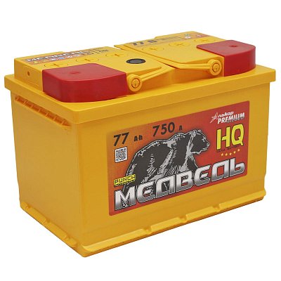 Аккумуляторная батарея 77 Ач Медведь VLA Ca/Ca о/п 27,6*17,5*19