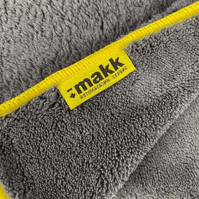 Салфетка из микрофибры 40x40 см Green Star (серая с желтым) МАКК 460 гр/м2