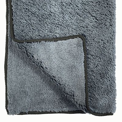 Салфетка из супервпитывающей микрофибры 40x40 см Green Star (серая с черным) 460 гр/м2