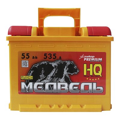 Аккумуляторная батарея 55 Ач Медведь VLA Ca/Ca о/п   24,2*17,5*19