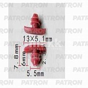 Клипса пластмассовая Kia внутренняя отделка, двери, уплотнитель, обшивка P37-1338 Patron