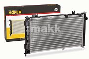 Радиатор охлаждения ВАЗ 2190, Datsun MT универ. А/С +/- сборный HF 708 438 Hofer