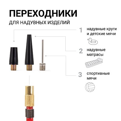 Компрессор  35л/мин 180W 12V 10Атм металлический поршень, в компл 3 насадки AUTOPROFI  AKM-35