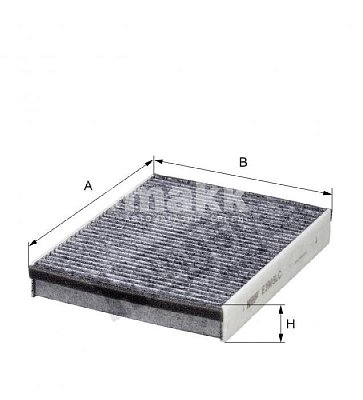 Фильтр салонный Hengst E3905LV (FP 25 007) FORD,VOLVO CARS противоаллергенный с биопокрытием